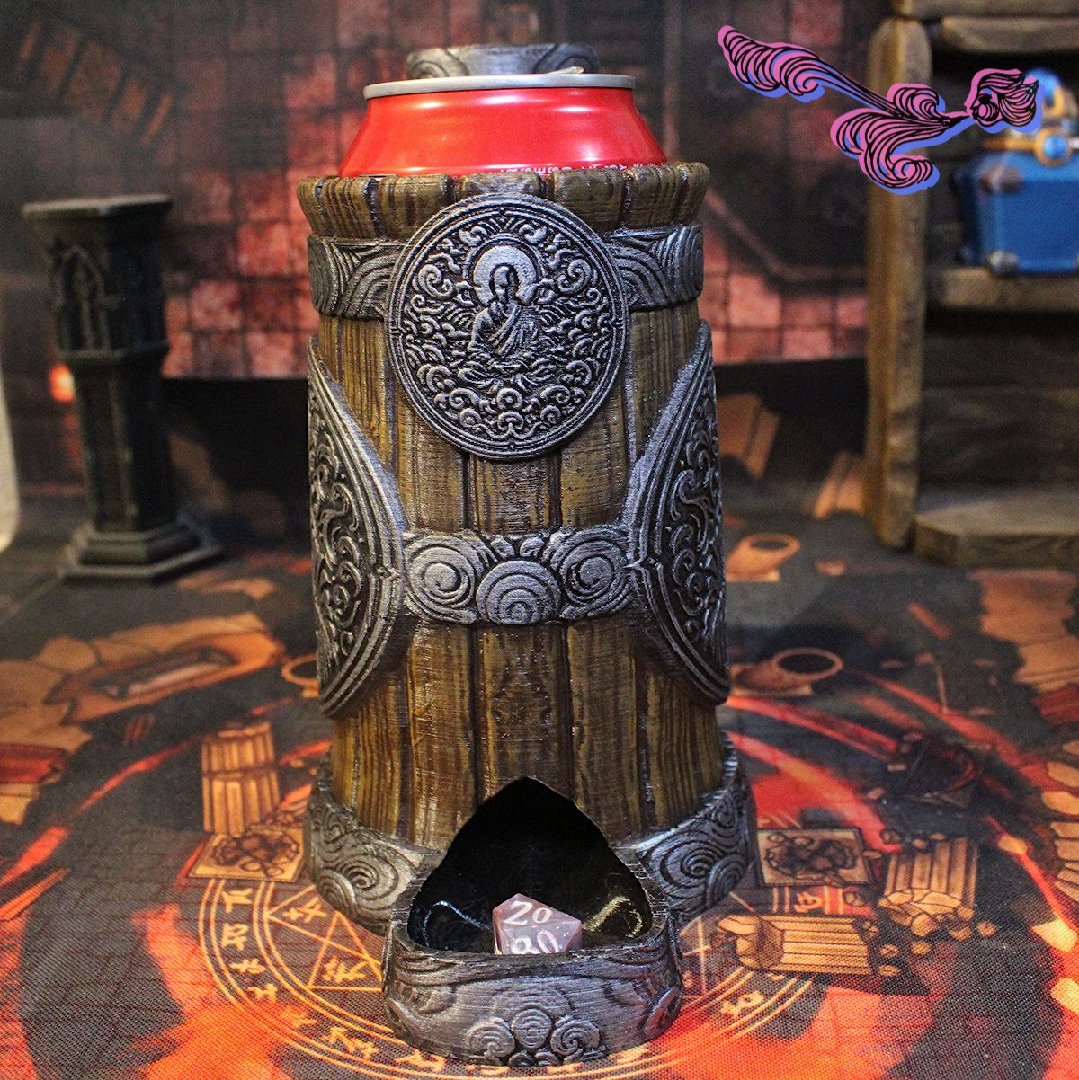 Portalatas torre de dados: Monje (Modelo 1) 2