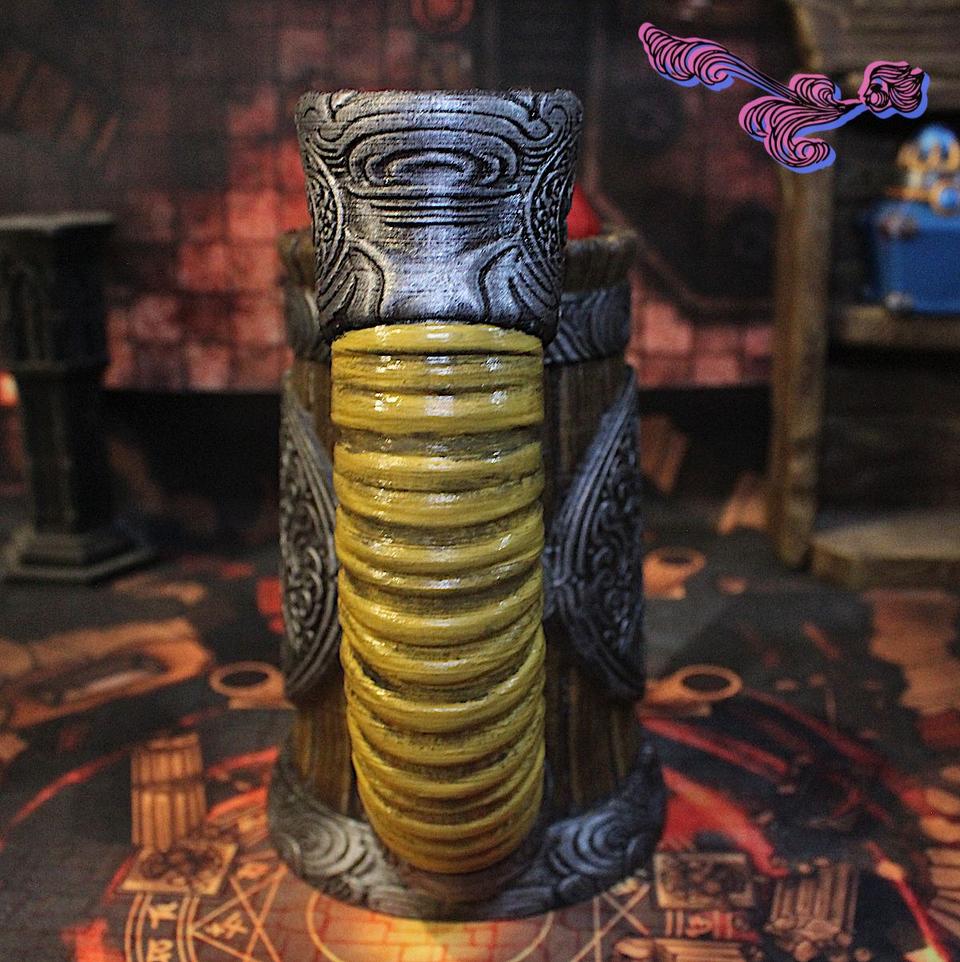 Portalatas torre de dados: Monje (Modelo 2) 3