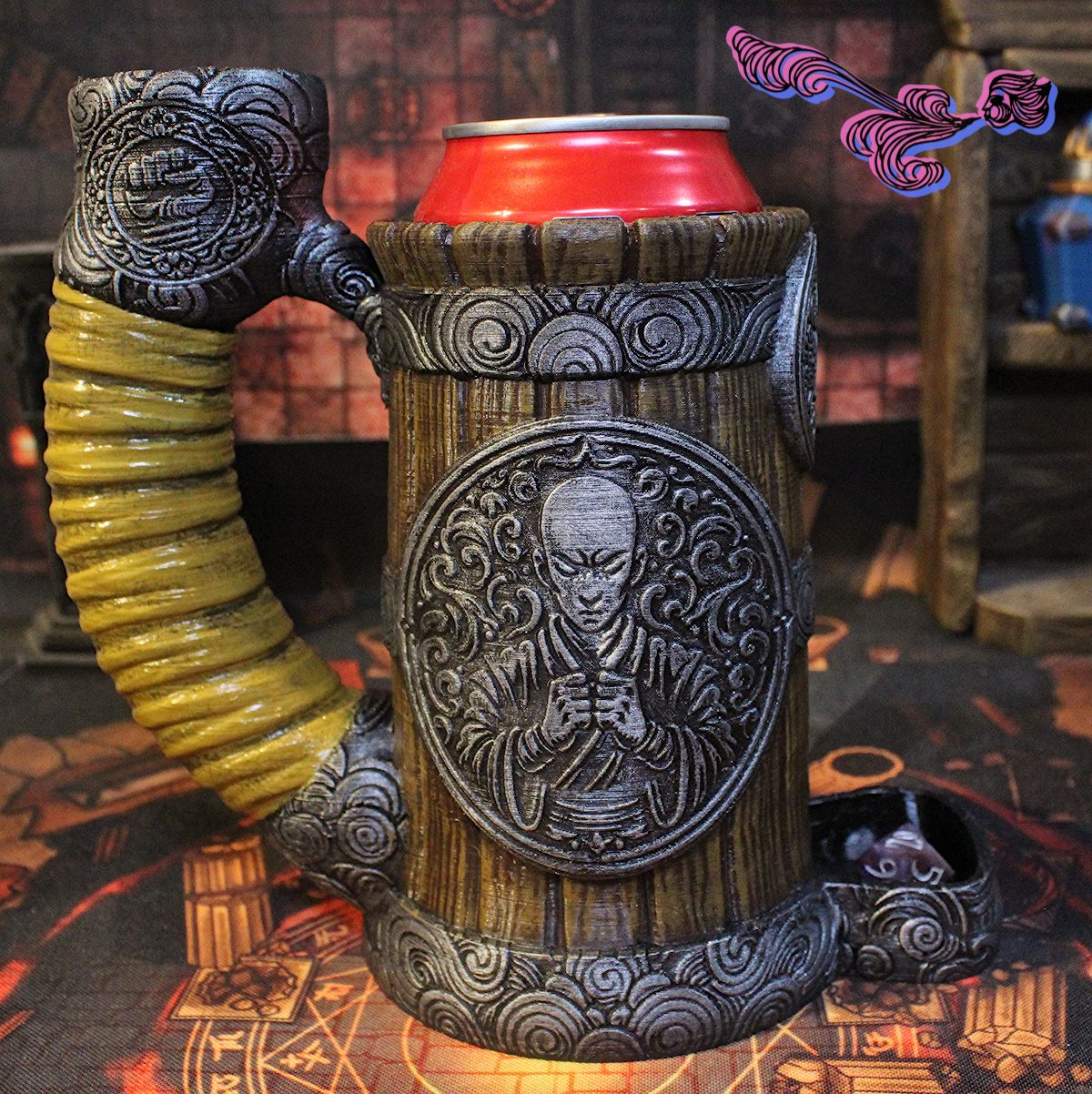 Portalatas torre de dados: Monje (Modelo 1) 1